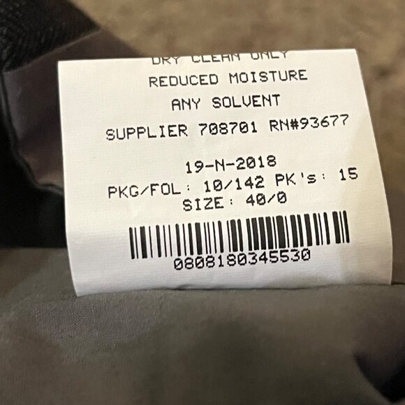 Stafford Gray Herringbone Lapel Vest Men’s 40 Classic Fit Used Wool Blend - Picture 8 of 12